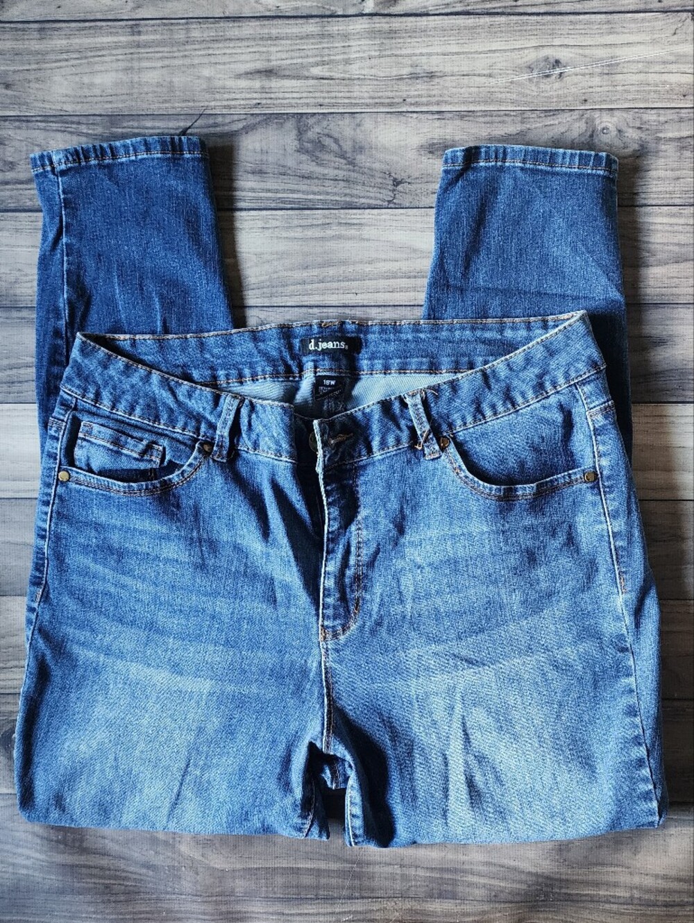d. jeans Medium Blue Denim Jeans 18W